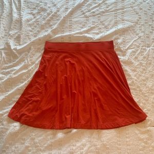 Orange Loft Circle Skirt